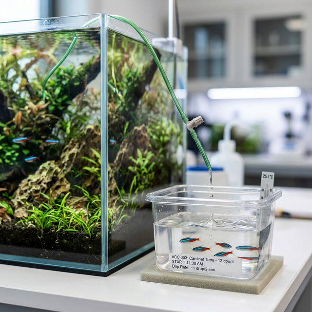 Процес крапельної акліматизації риб