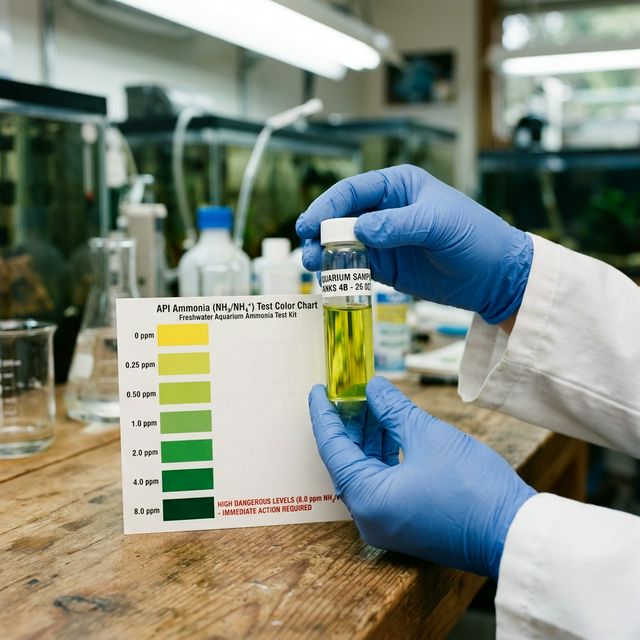 Тест на аміак в акваріумі з високими показниками