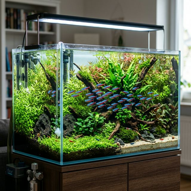 Стайка неонів у травнику