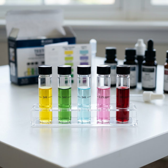 Результати тестів води в пробірках