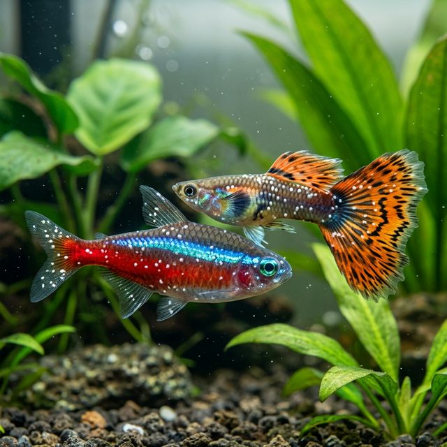 Симптоми манки на рибах (білі точки)