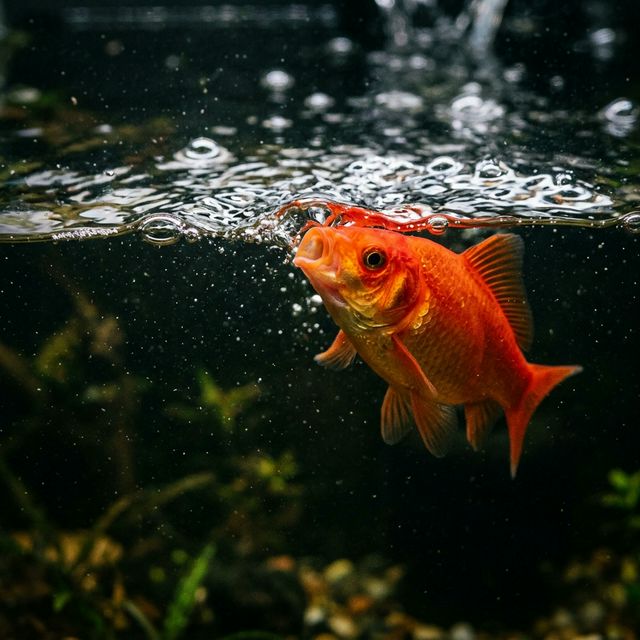 Риба ковтає повітря