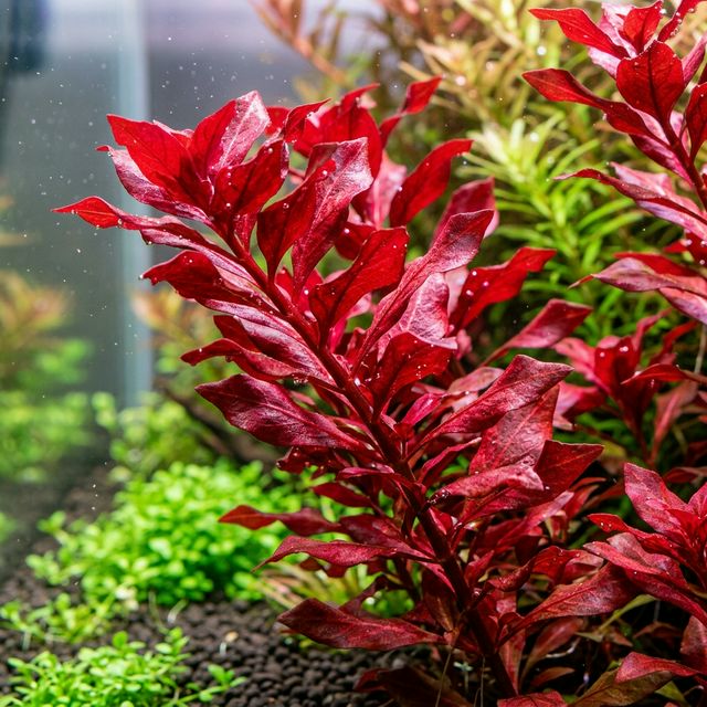 Червоні рослини при сильному світлі