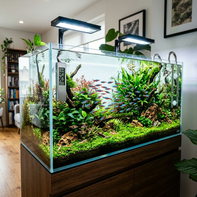 Точне вимірювання температури в акваріумі