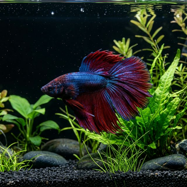 Самець півника з червоними плавцями