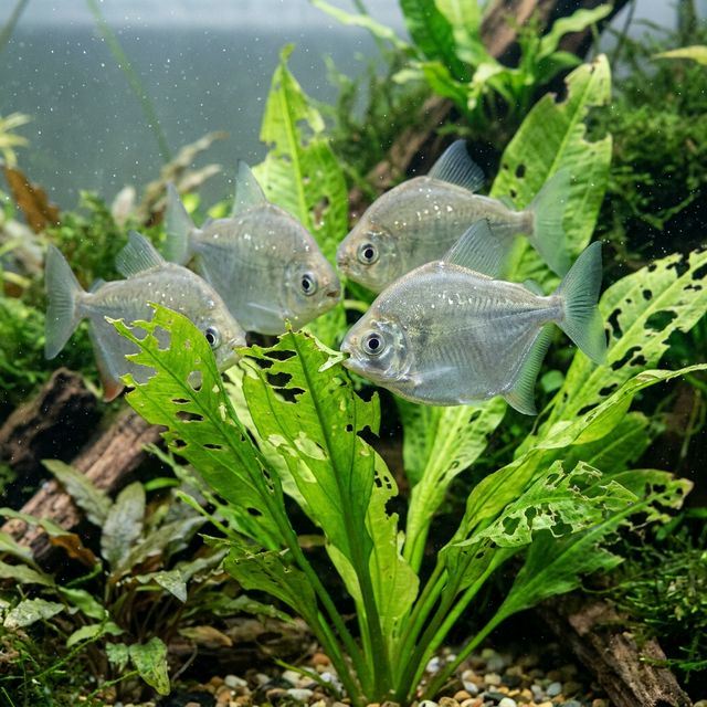 Метинніси поїдають акваріумні рослини