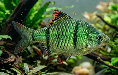 Барбус зелений